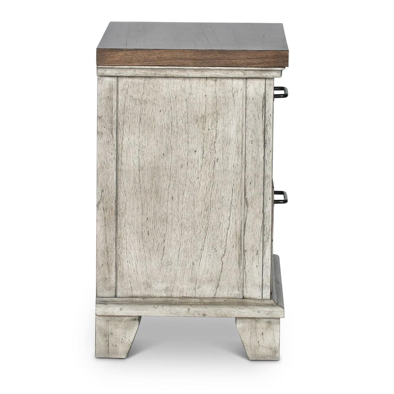 Steve Silver Furniture Bear Creek BC900NS Nightstand - White Smoke IMAGE 3