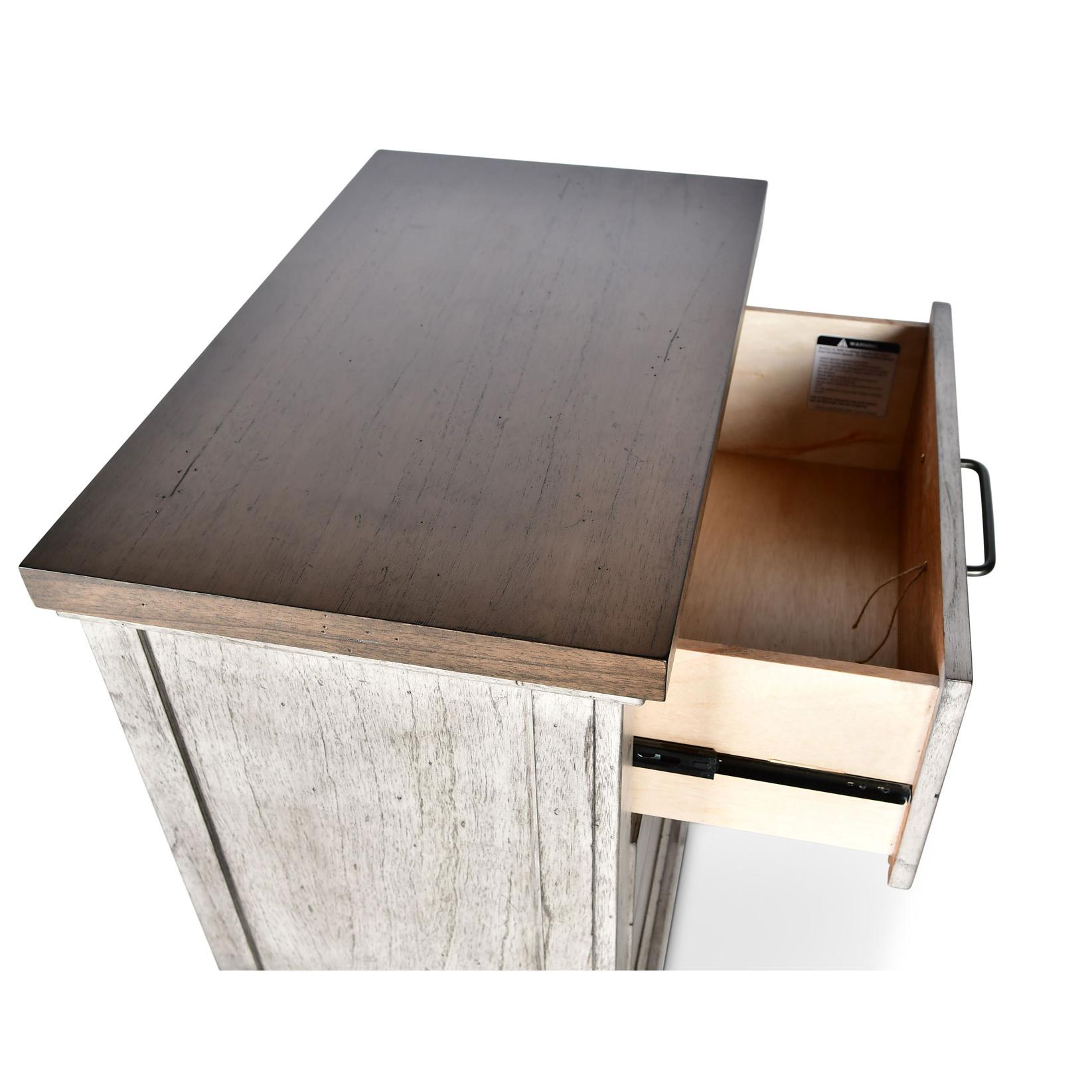  Steve Silver Furniture Bear Creek BC900NS Nightstand - White Smoke IMAGE 4