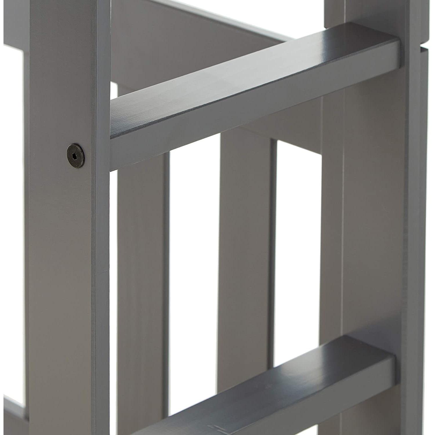  Donco Trading Company 1010-3TTDG Twin over Twin Mission Bunk Bed - Dark Grey IMAGE 4
