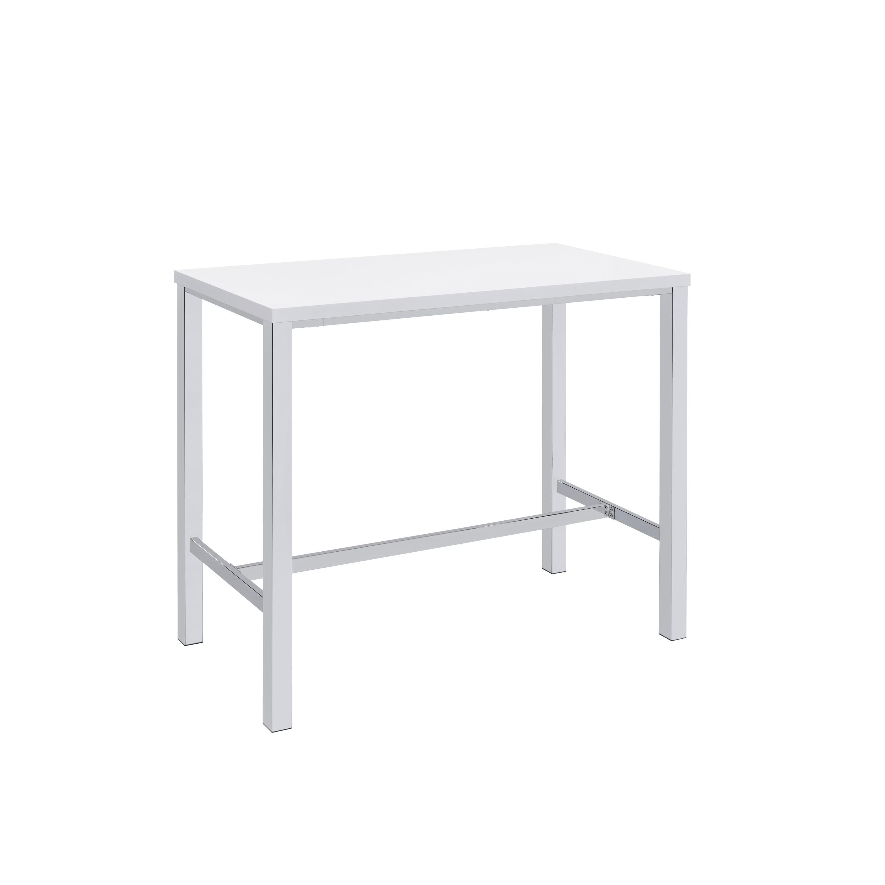  Coaster Furniture Natividad 182525 5-piece Pub Height Bar Table Set - White High Gloss IMAGE 2