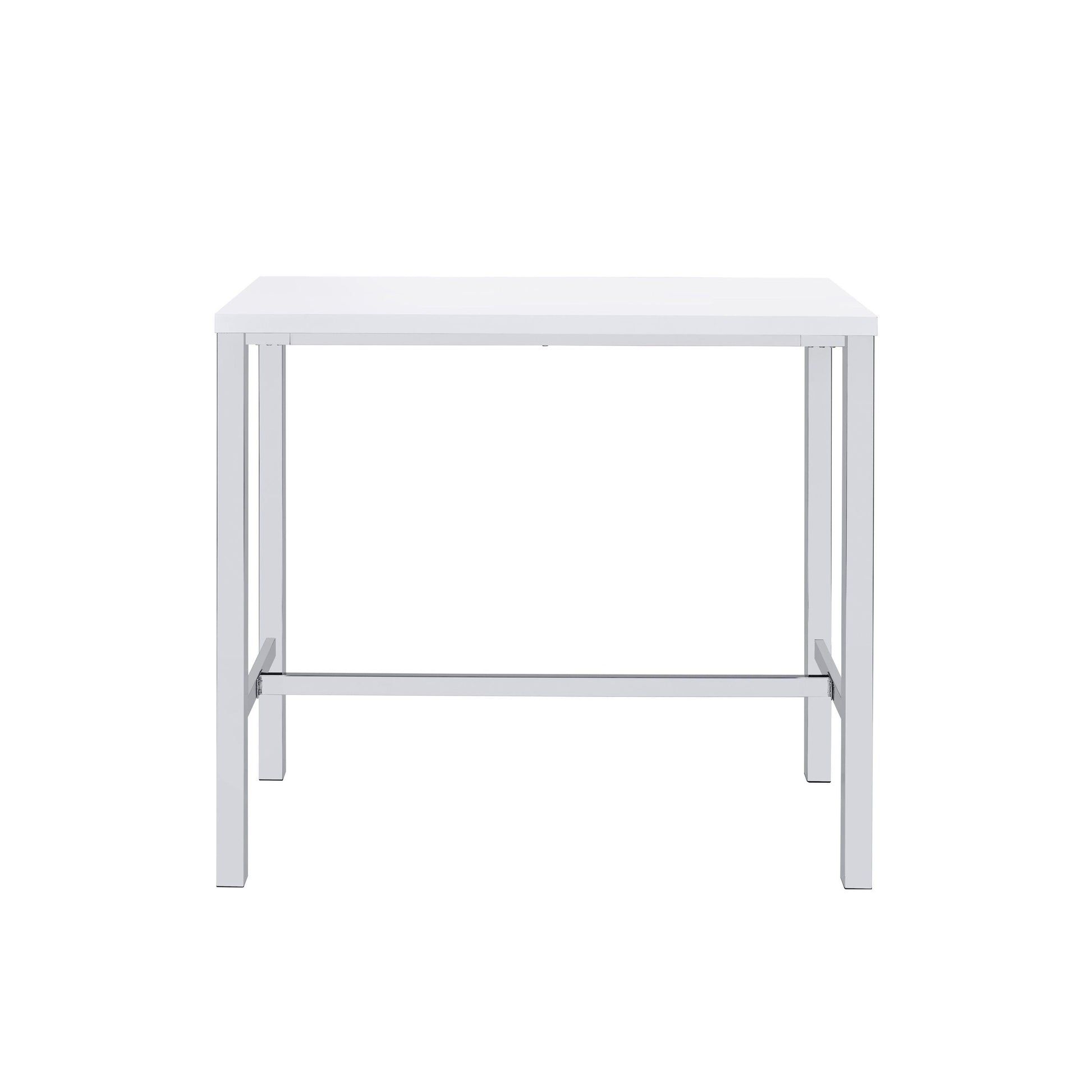 Coaster Furniture Natividad 182525 5-piece Pub Height Bar Table Set - White High Gloss IMAGE 3