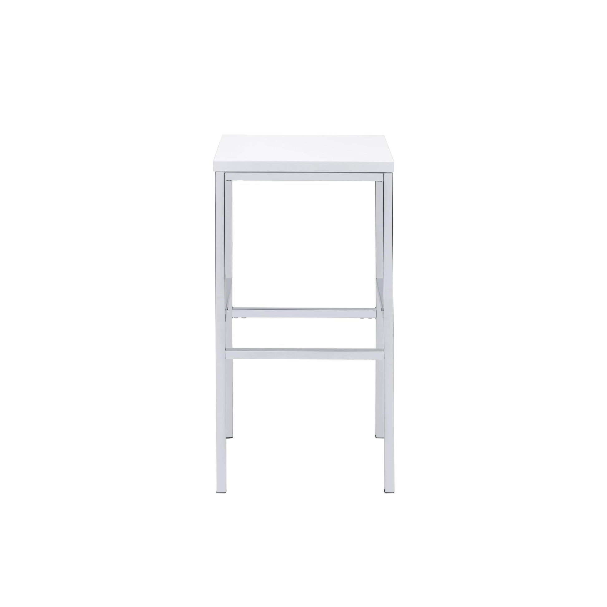  Coaster Furniture Natividad 182525 5-piece Pub Height Bar Table Set - White High Gloss IMAGE 6