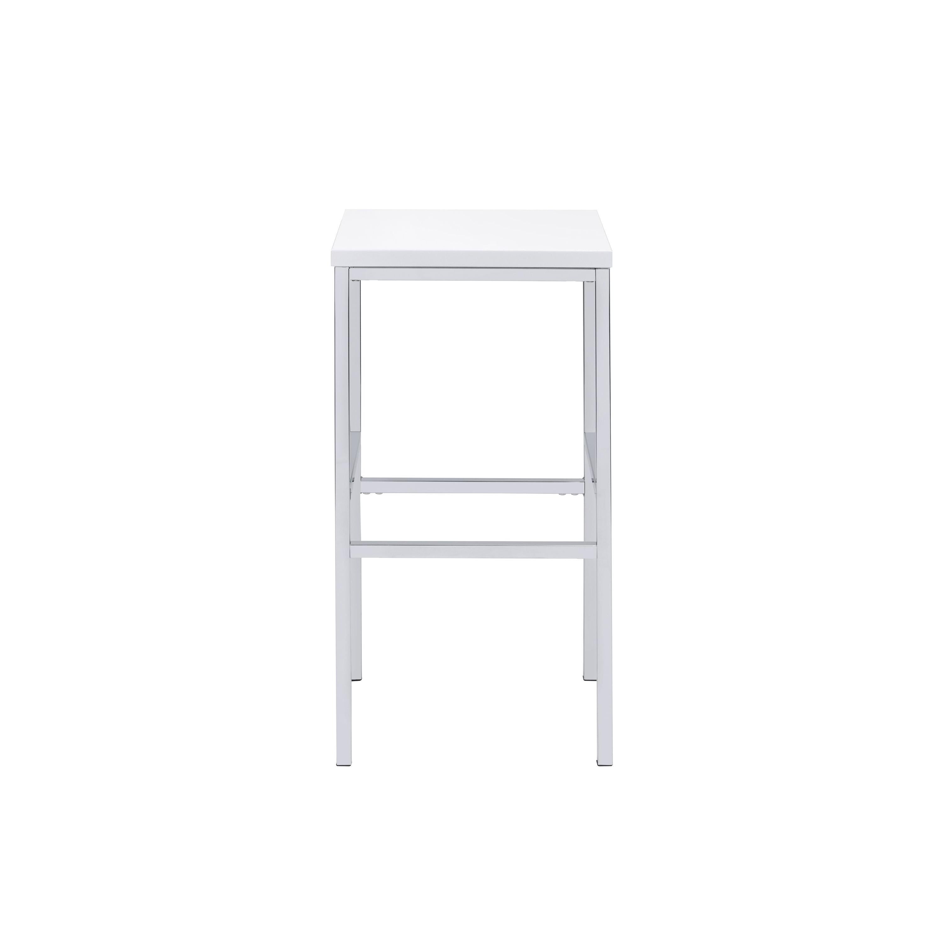  Coaster Furniture Natividad 182525 5-piece Pub Height Bar Table Set - White High Gloss IMAGE 6