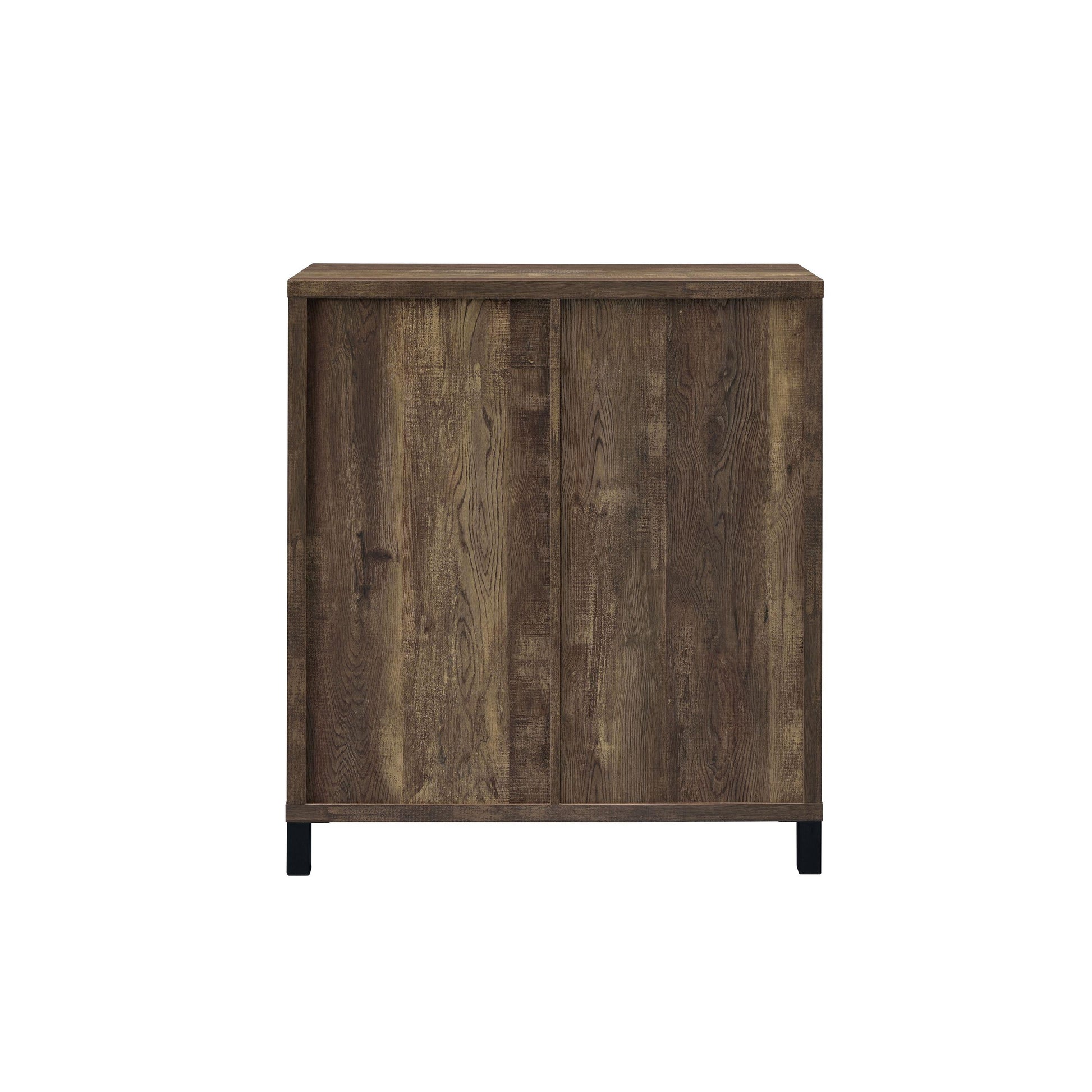  Coaster Furniture Arlington 182852 Sliding Door Home Bar Wine Cabinet - Rustic Oak IMAGE 5