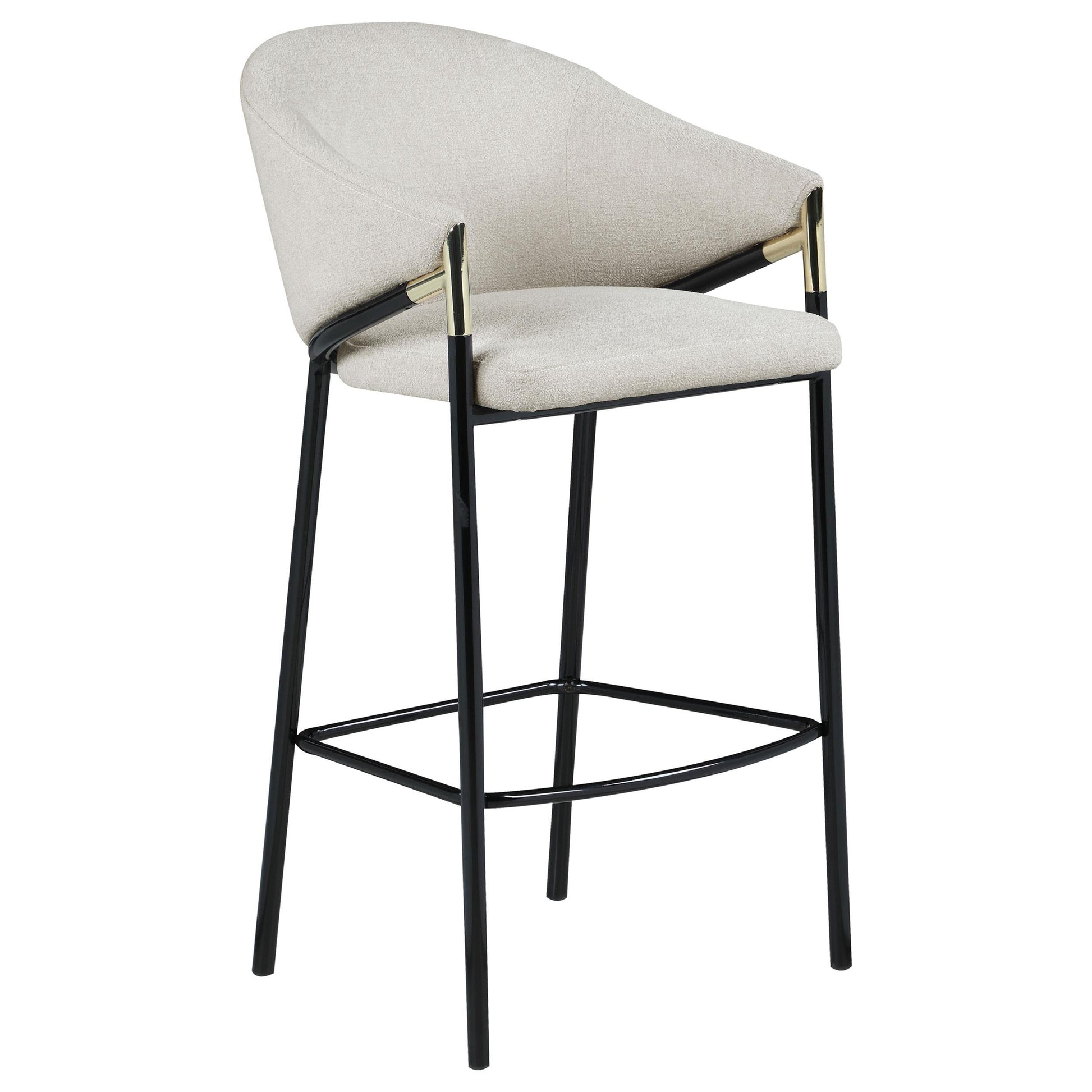  Coaster Furniture Chadwick 183437 Fabric Upholstered Bar Chair - Beige IMAGE 1