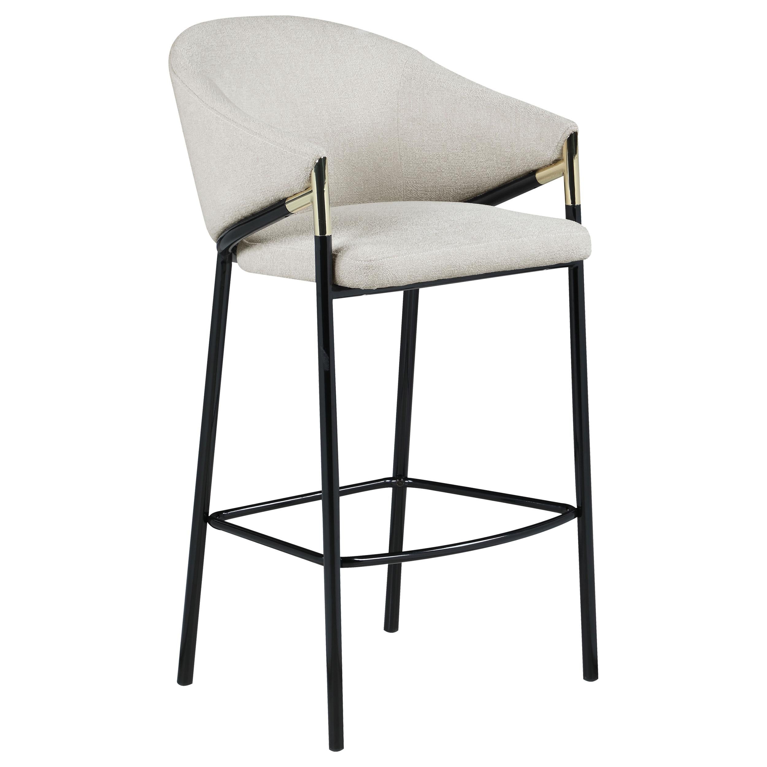  Coaster Furniture Chadwick 183437 Fabric Upholstered Bar Chair - Beige IMAGE 1