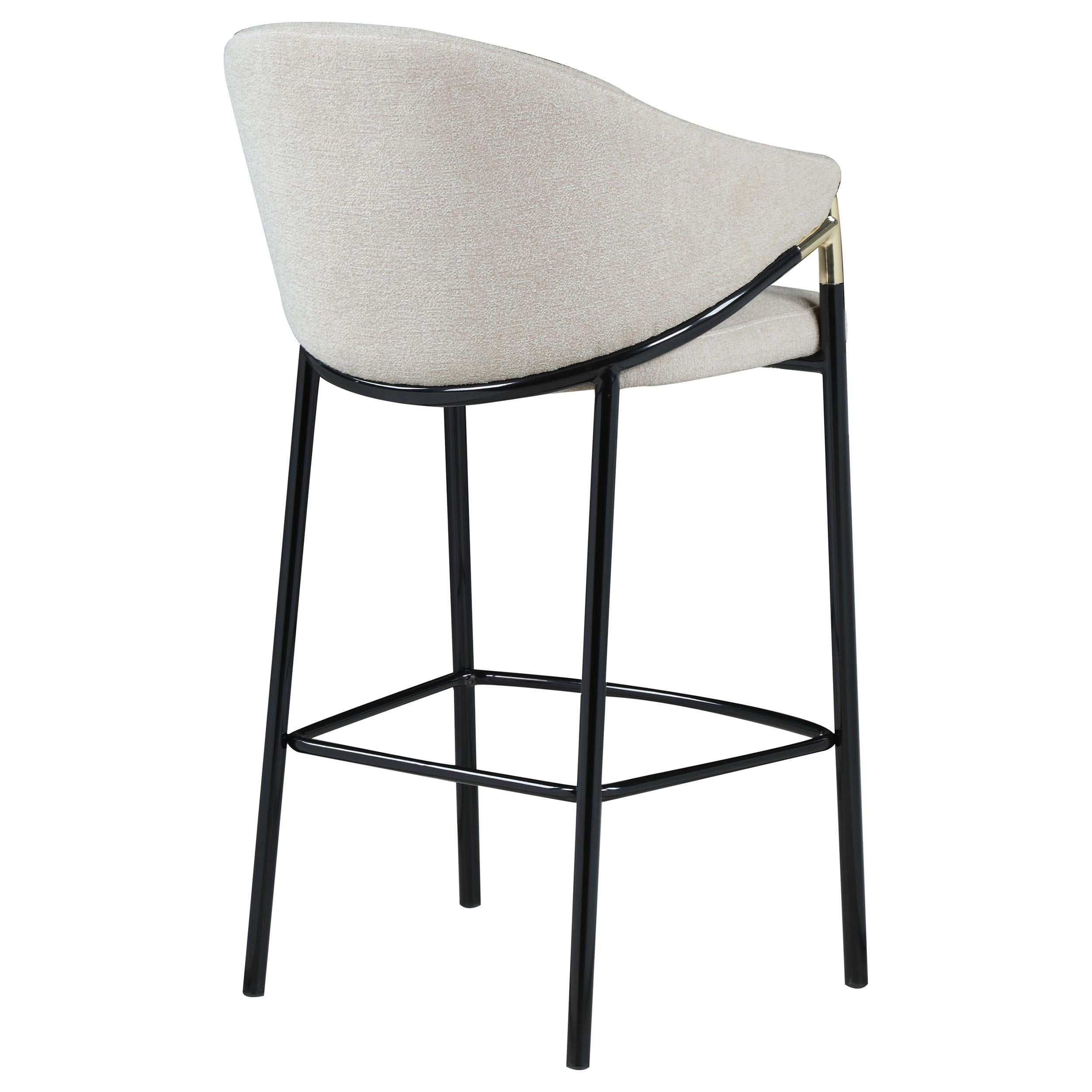  Coaster Furniture Chadwick 183437 Fabric Upholstered Bar Chair - Beige IMAGE 7
