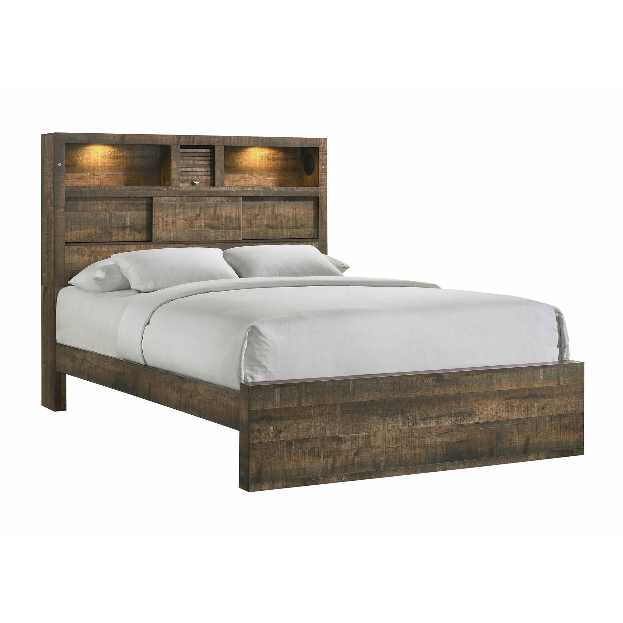  Size_Twin  -- Bailey BY520TB Twin Bookcase Bed with Bluetooth IMAGE 1