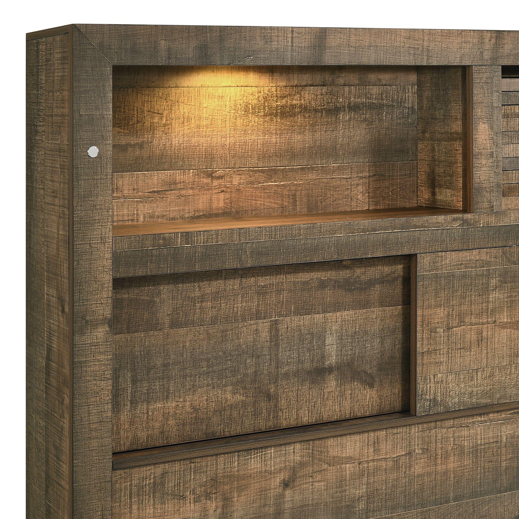  Size_Twin  -- Bailey BY520TB Twin Bookcase Bed with Bluetooth IMAGE 4