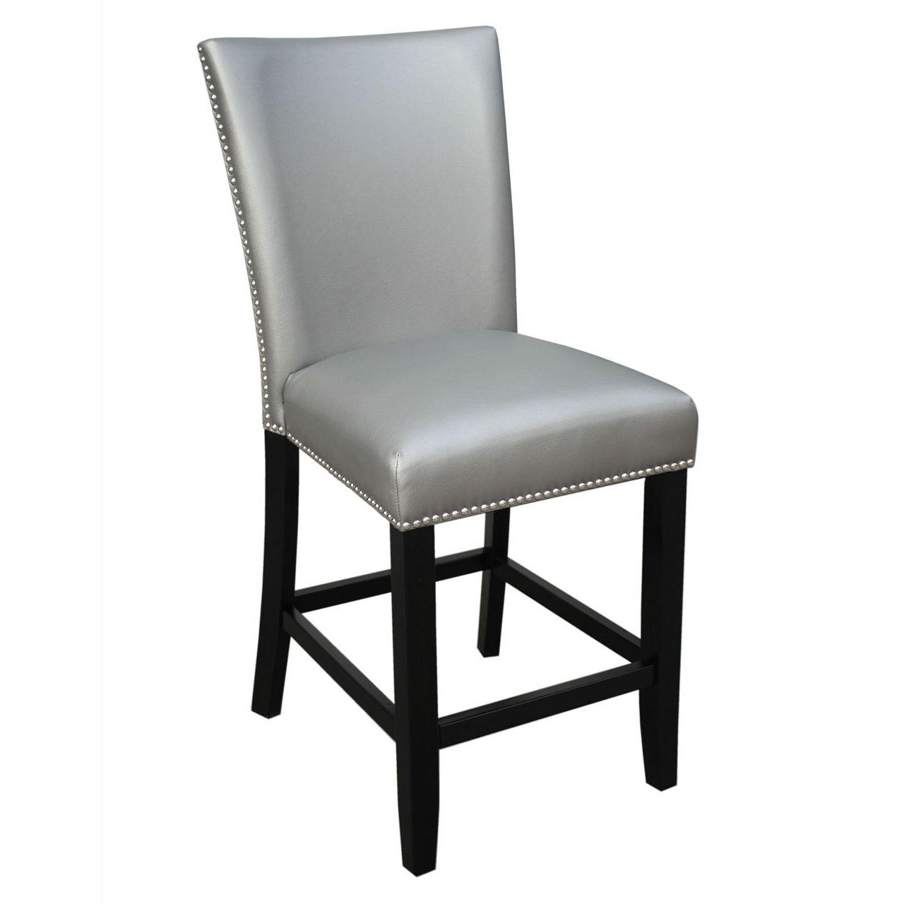  Steve Silver Furniture Camila CM420CCSN Counter Height Dining Chair - Silver IMAGE 1