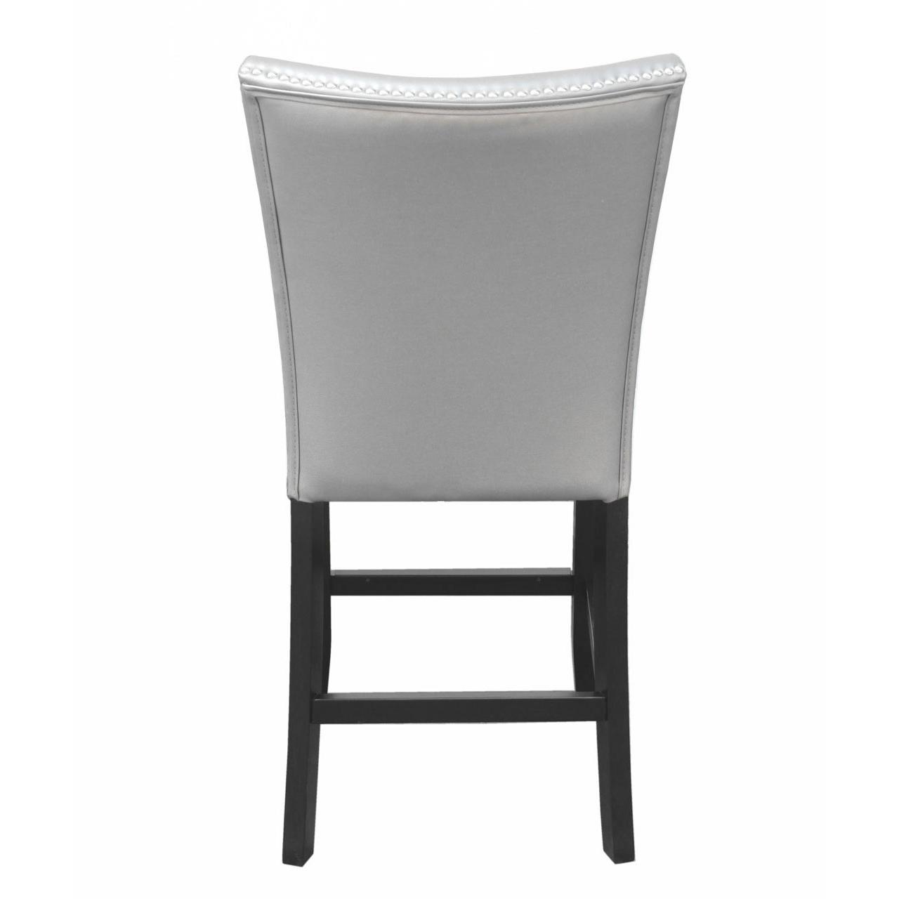  Steve Silver Furniture Camila CM420CCSN Counter Height Dining Chair - Silver IMAGE 4