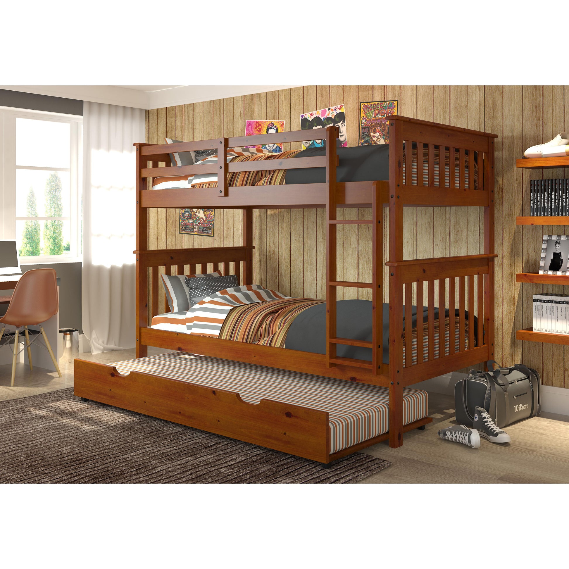  Donco Trading Company 503-E Twin Trundle Bed - Espresso IMAGE 5