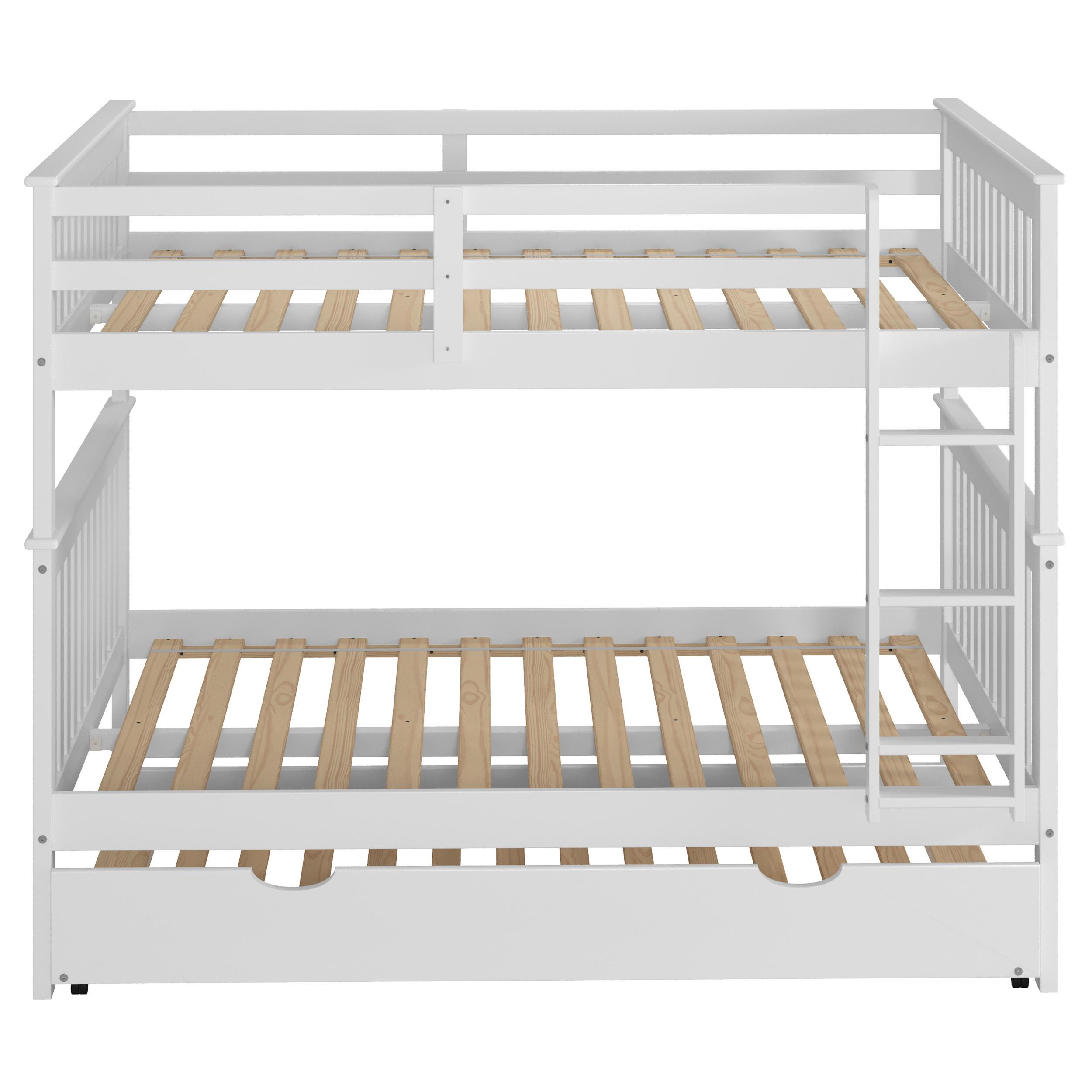  Donco Trading Company 503-W Twin Trundle Bed - White IMAGE 2