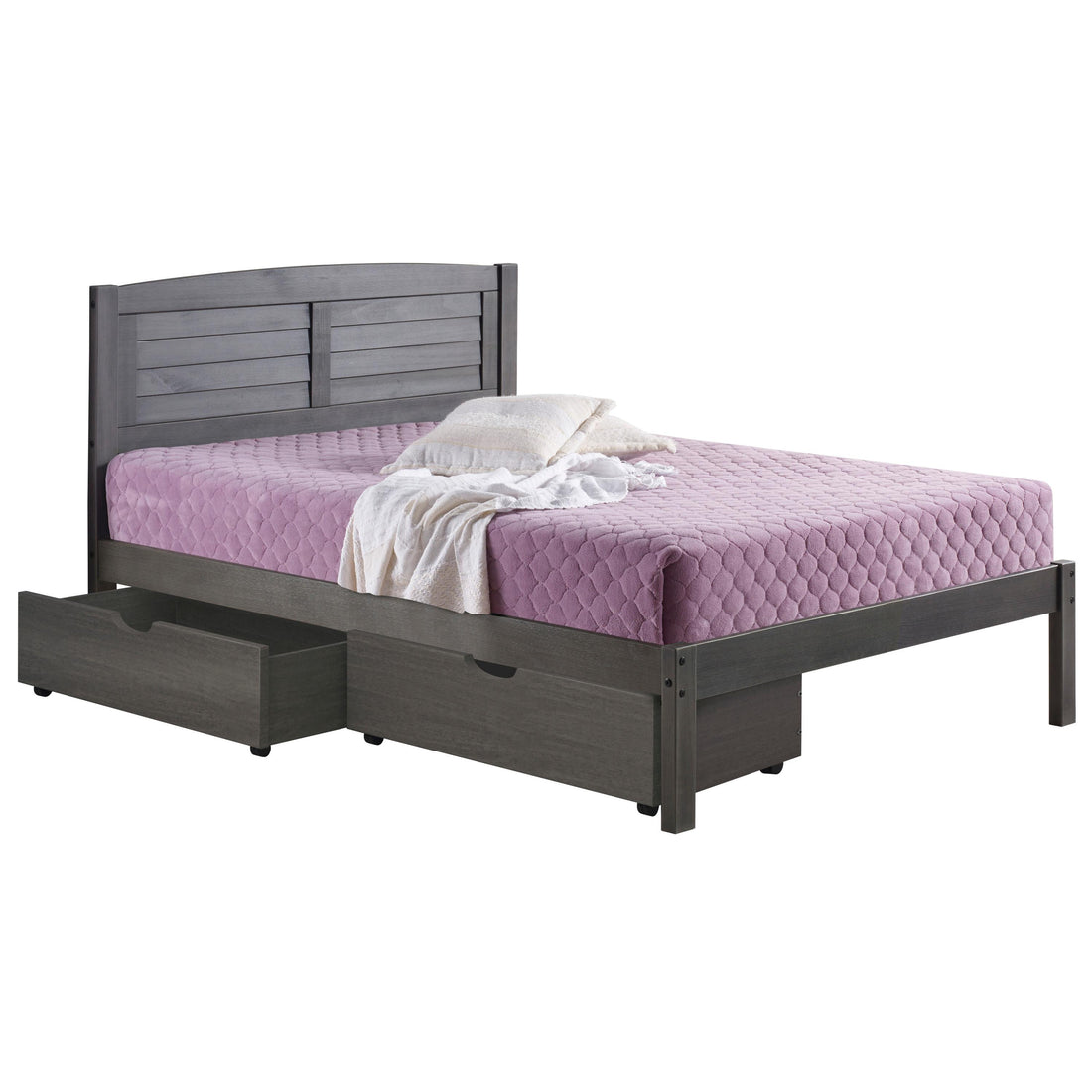  Donco Trading Company 505-AG Dual Underbed Drawers - Antique Grey IMAGE 1