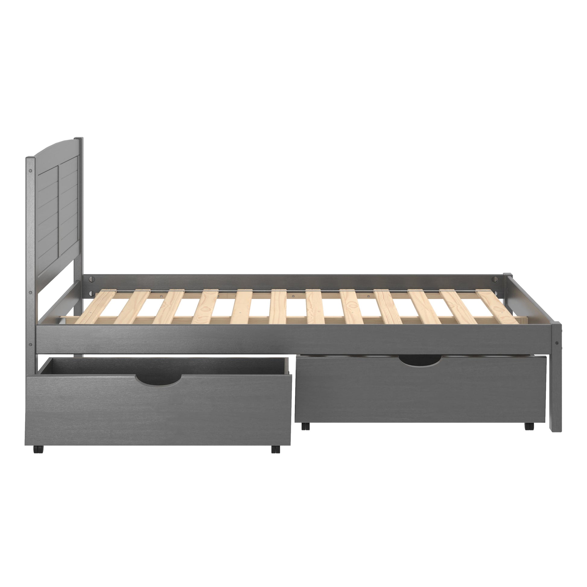  Donco Trading Company 505-AG Dual Underbed Drawers - Antique Grey IMAGE 3