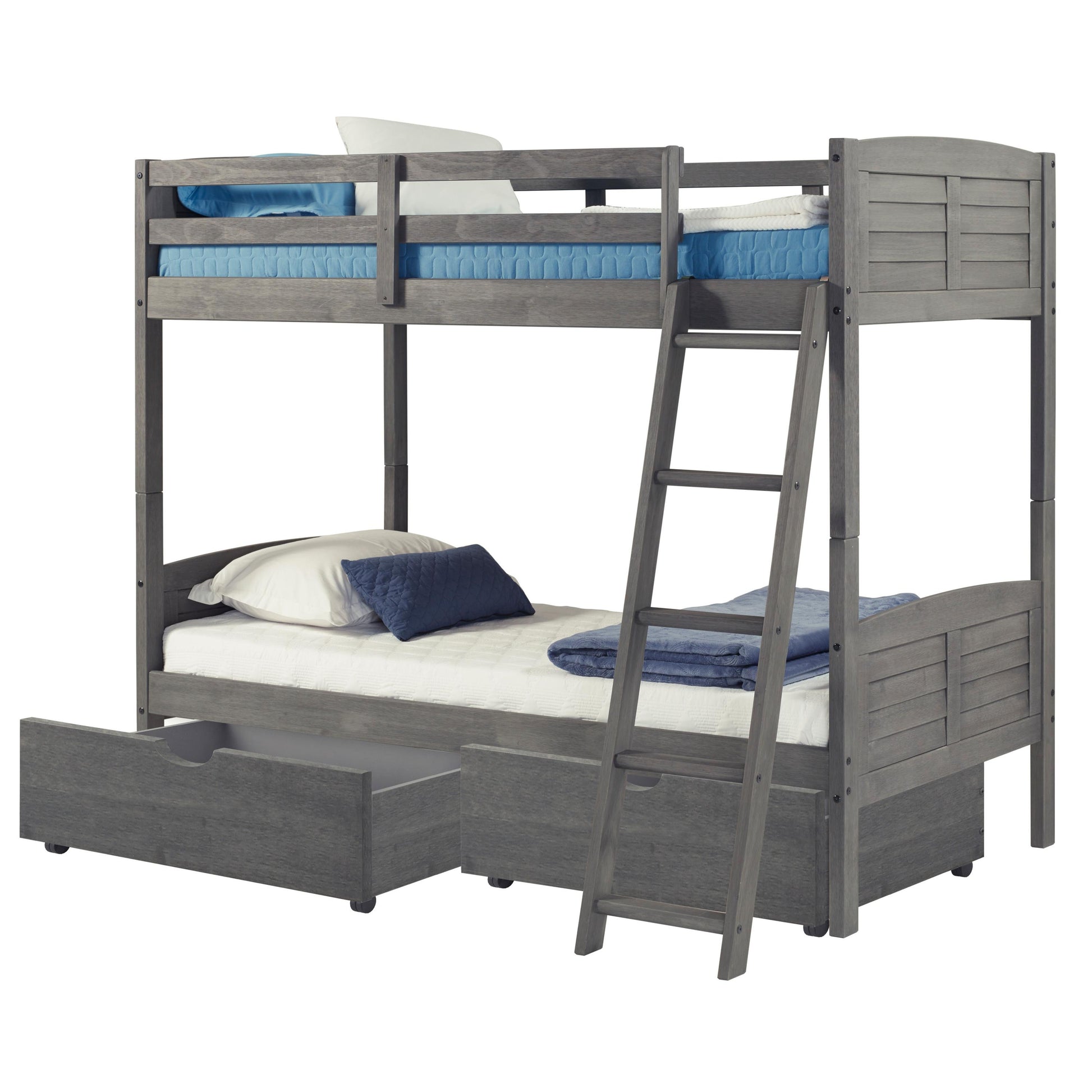  Donco Trading Company 505-AG Dual Underbed Drawers - Antique Grey IMAGE 5
