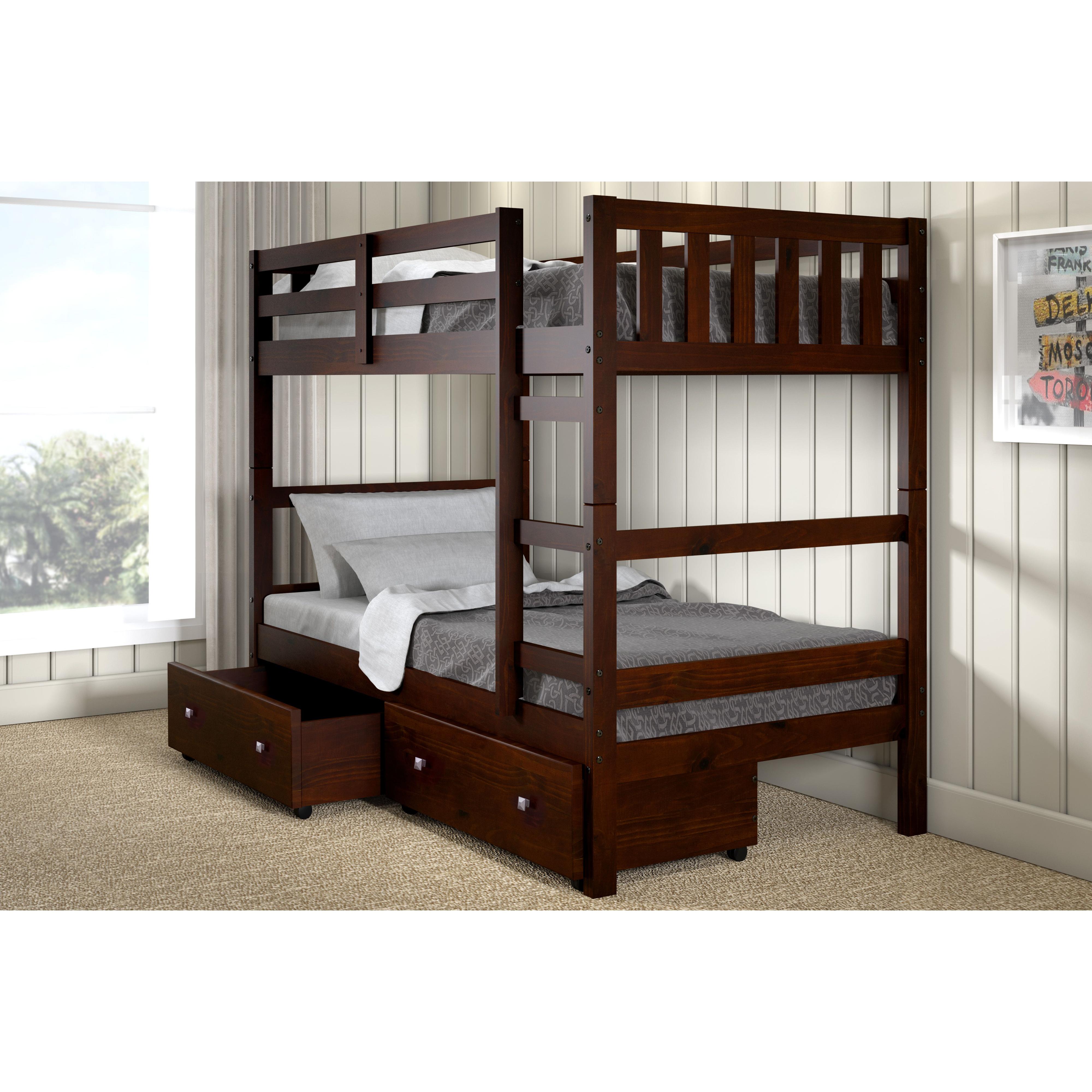  Donco Trading Company 505-CP Dual Underbed Drawers - Cappuccino IMAGE 3
