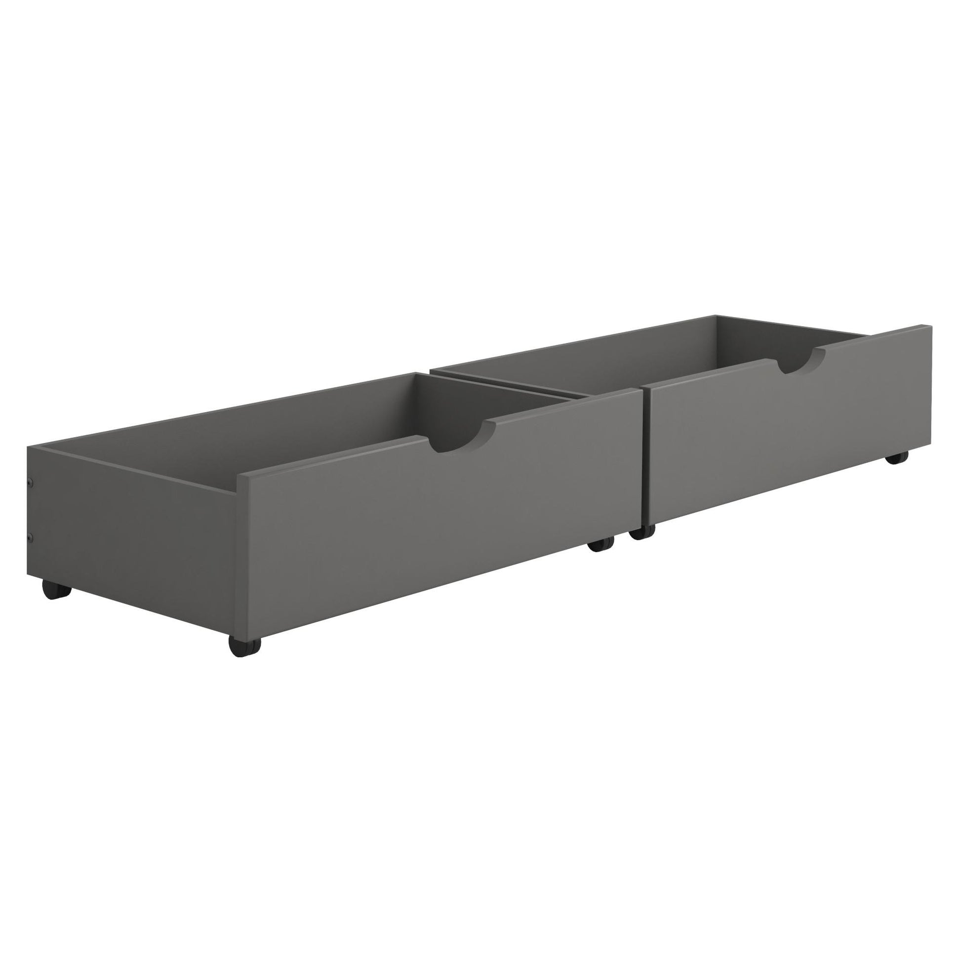  Donco Trading Company 505-DG Dual Underbed Drawers - Dark Grey IMAGE 1