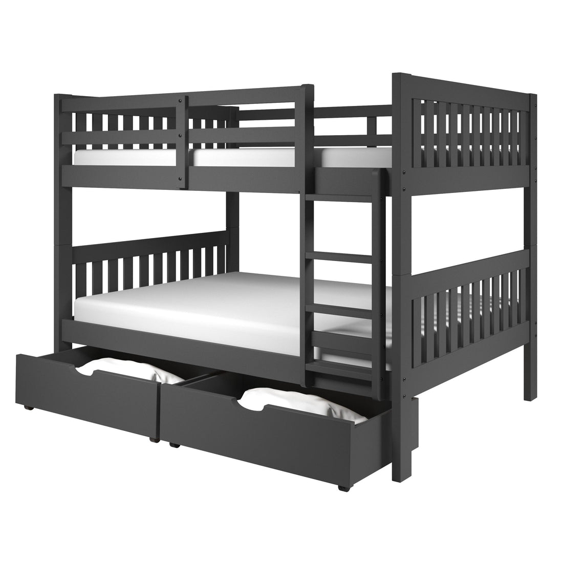  Donco Trading Company 505-DG Dual Underbed Drawers - Dark Grey IMAGE 1