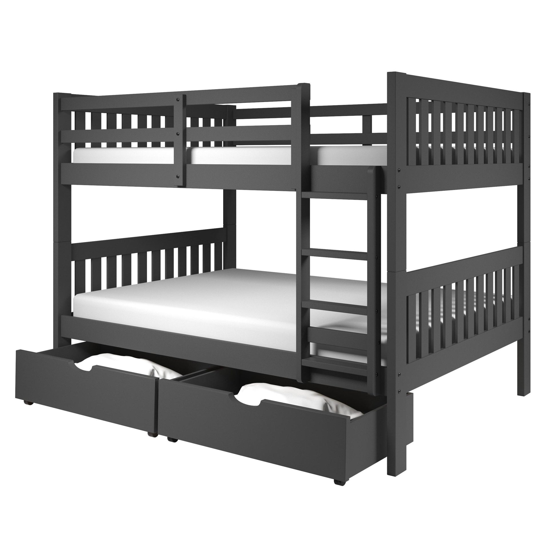  Donco Trading Company 505-DG Dual Underbed Drawers - Dark Grey IMAGE 2