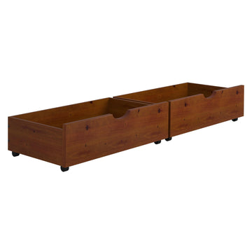  Donco Trading Company 505-E Dual Underbed Drawers - Espresso IMAGE 1