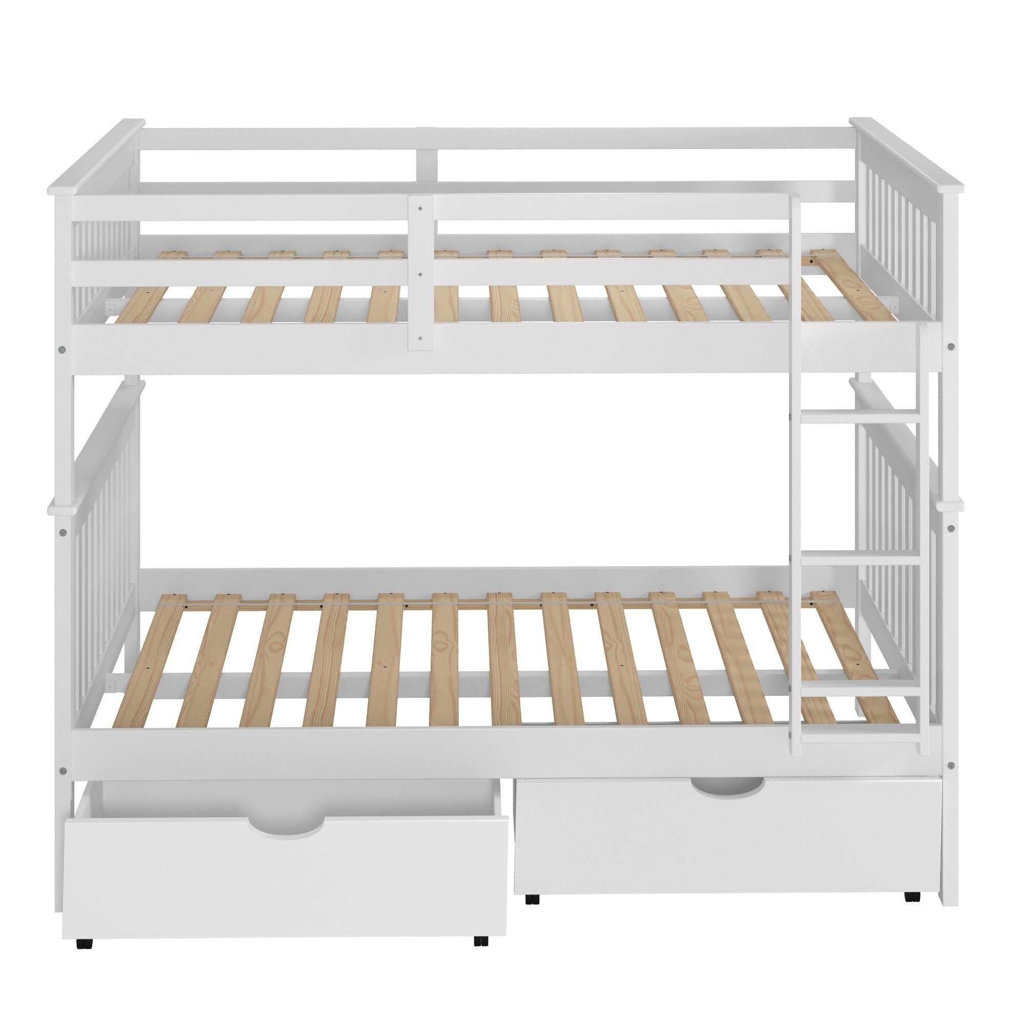 Donco Trading Company 505-W Dual Underbed Drawers - White IMAGE 2