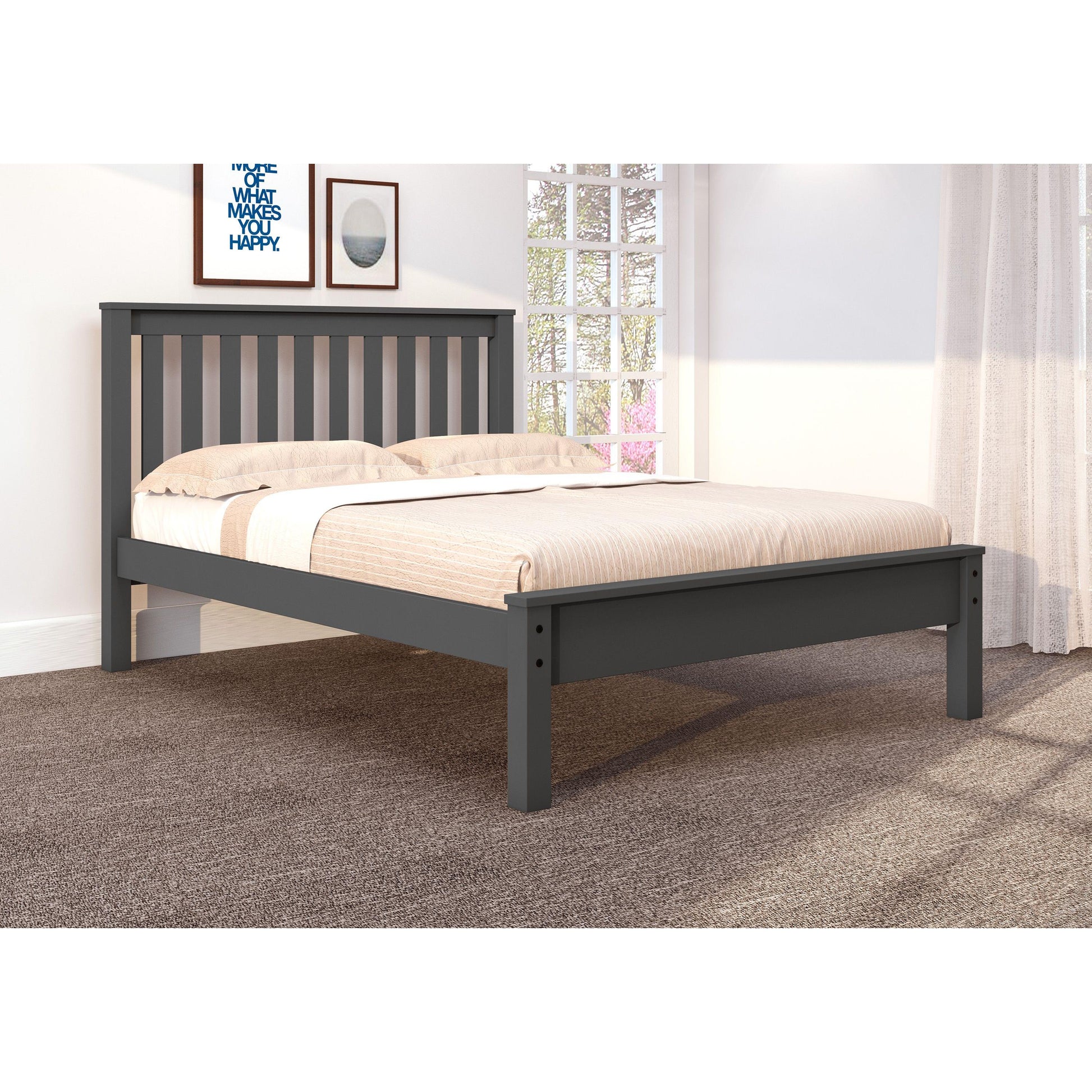  Donco Trading Company Contempo 500-FDG Full Bed - Dark Grey IMAGE 2