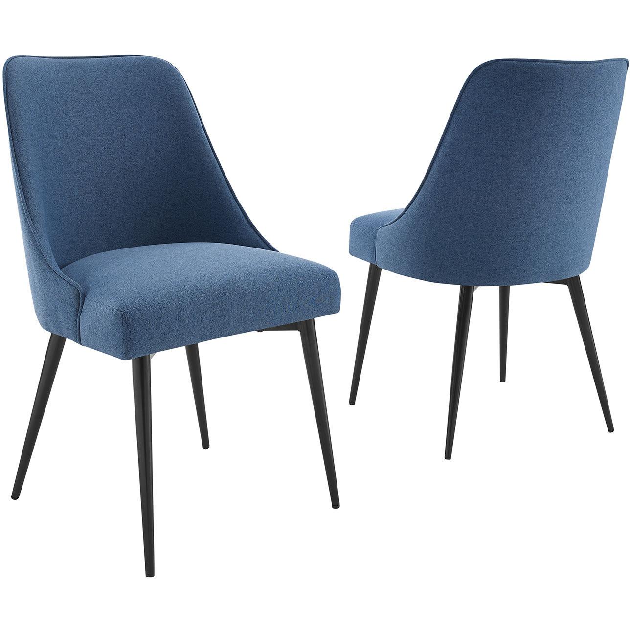  Steve Silver Furniture Colfax CF450SN Dining Chair - Navy IMAGE 4