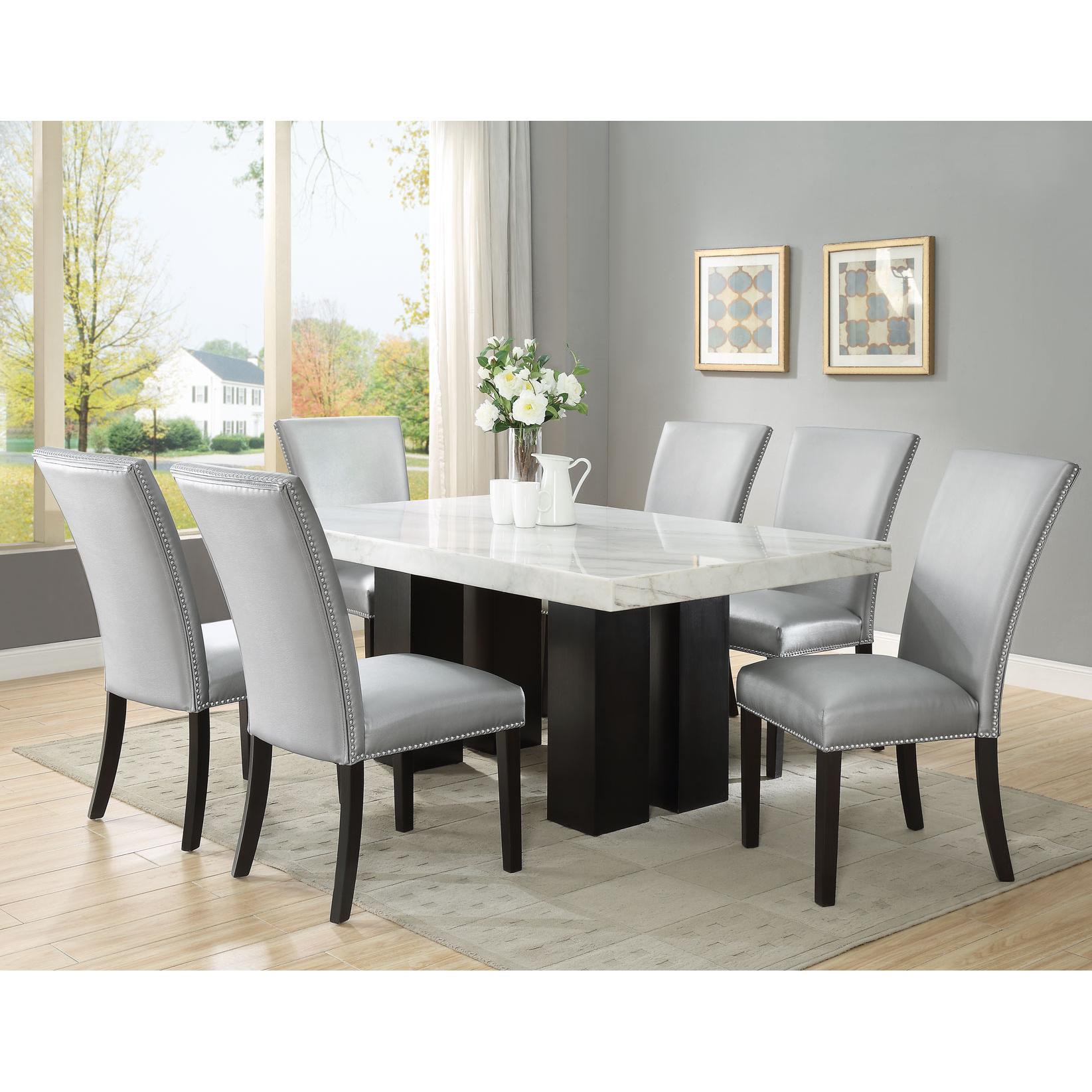  Steve Silver Furniture Camila CM420SSN Dining Chair - Silver IMAGE 2