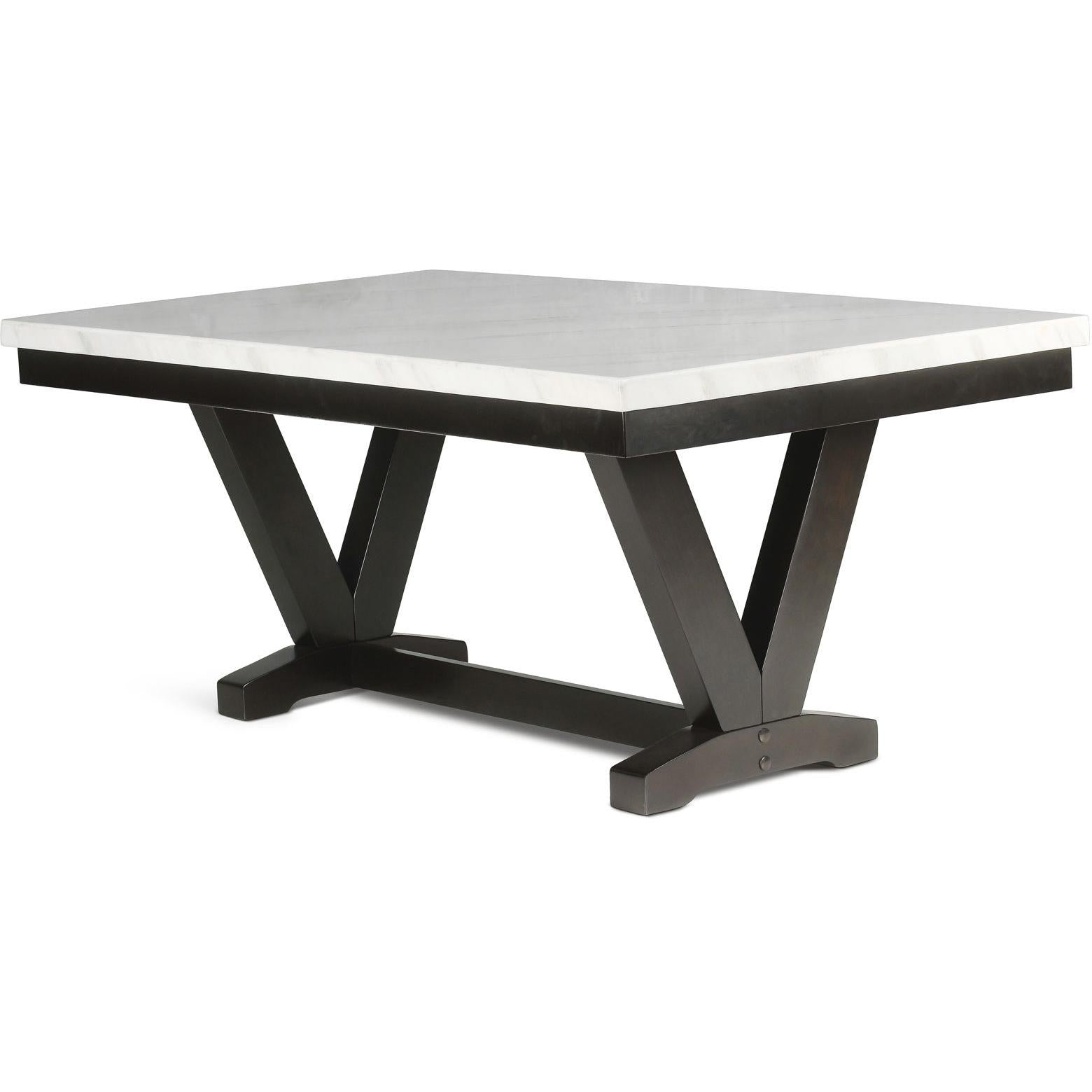 Steve Silver Furniture Finley FL500WT Dining Table IMAGE 2