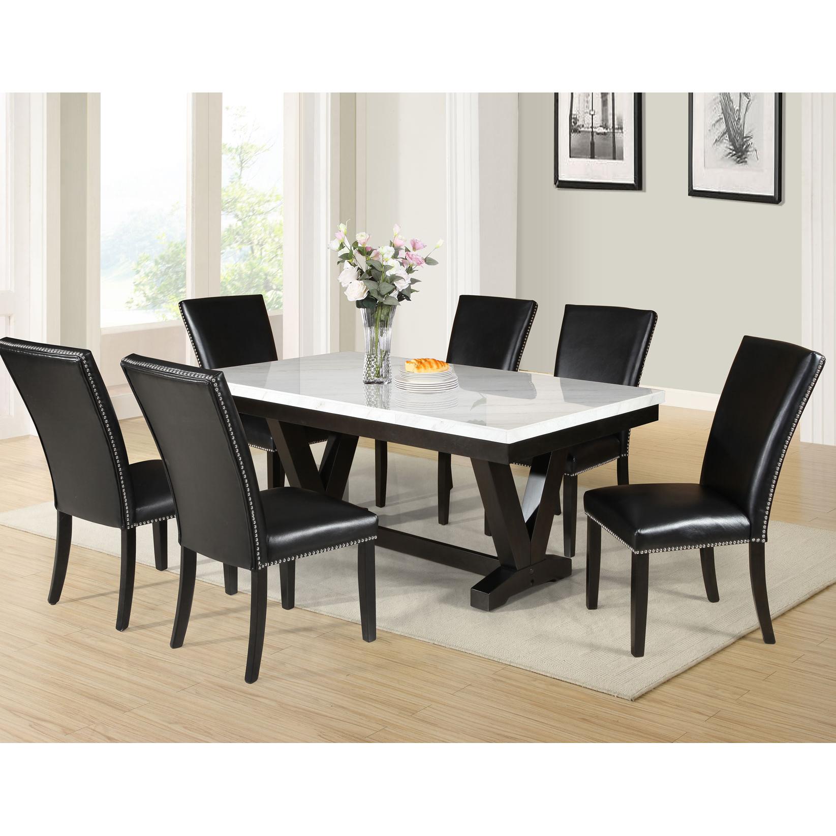  Steve Silver Furniture Finley FL500WT Dining Table IMAGE 4