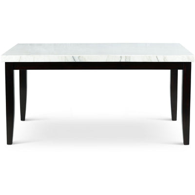  Steve Silver Furniture Westby WB380T White Marble Top Dining Table IMAGE 1