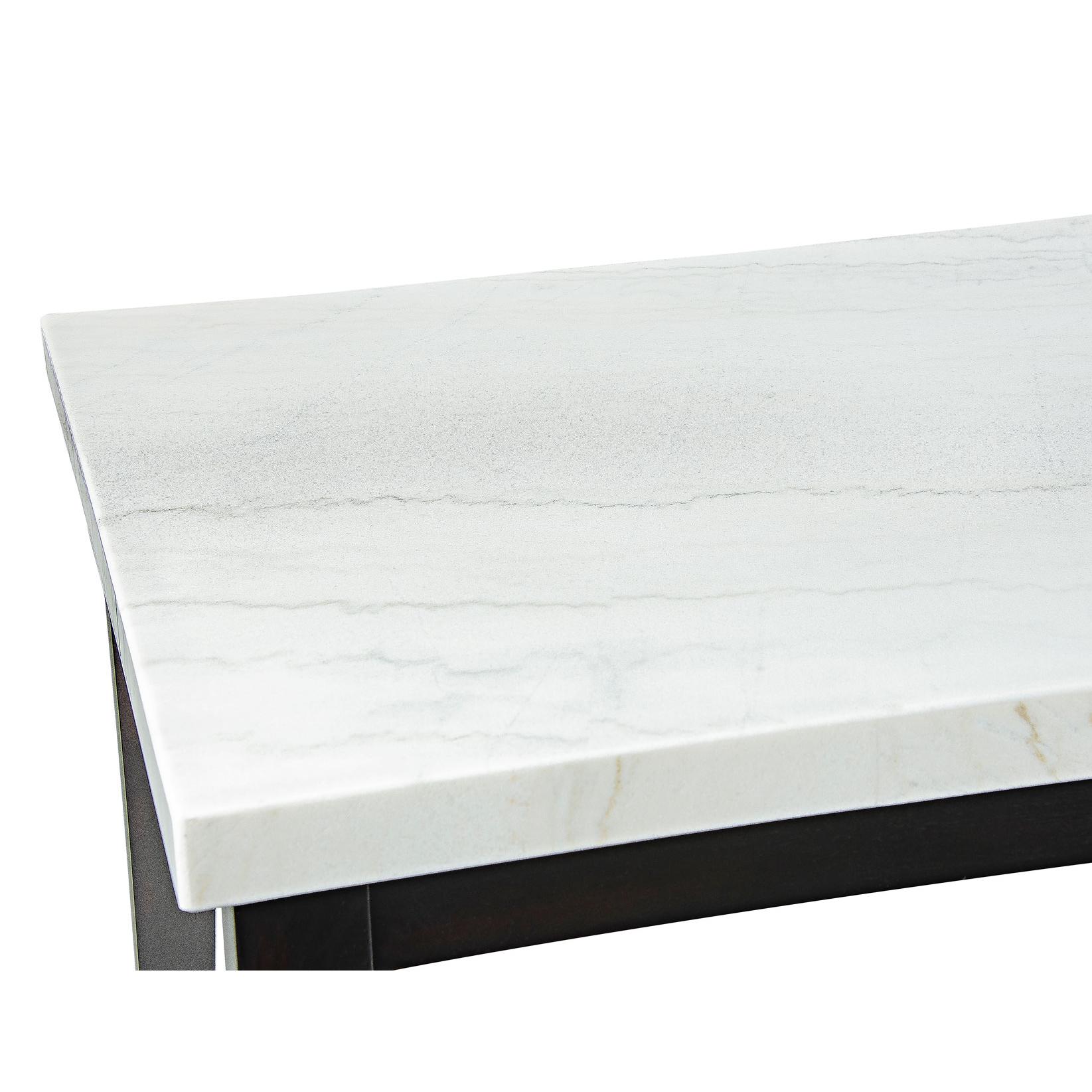  Steve Silver Furniture Westby WB380T White Marble Top Dining Table IMAGE 3