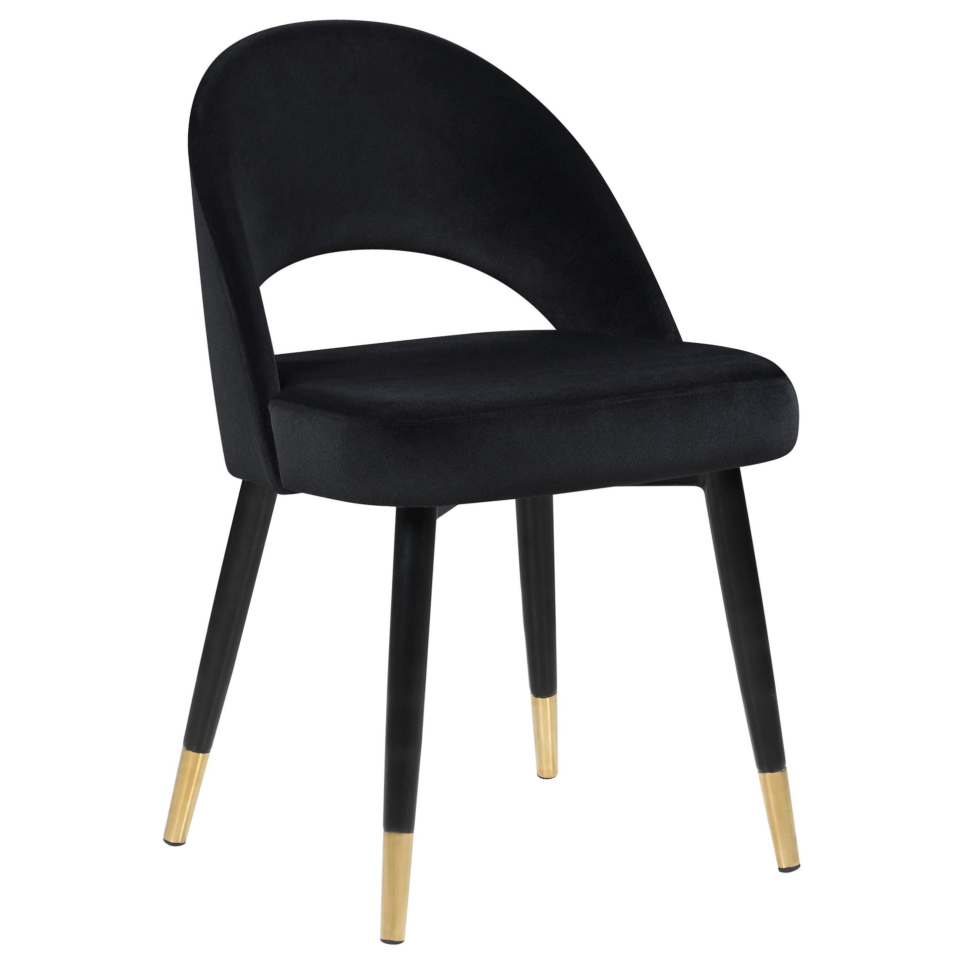  Coaster Furniture Lindsey 193562 Upholstered Dining Side Chair - Black IMAGE 1