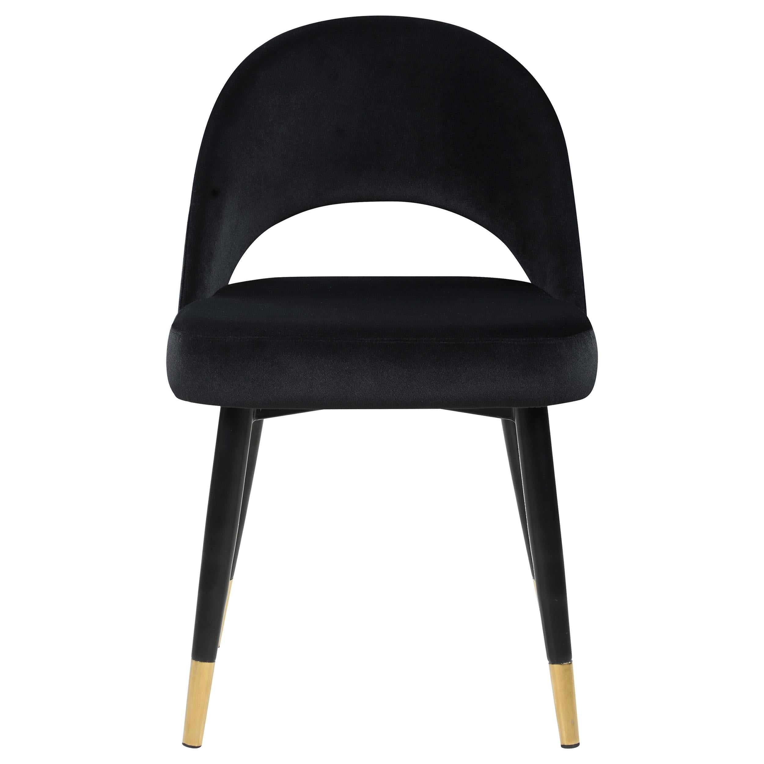  Coaster Furniture Lindsey 193562 Upholstered Dining Side Chair - Black IMAGE 2