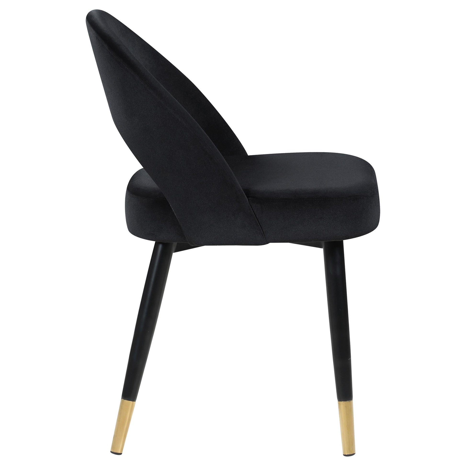  Coaster Furniture Lindsey 193562 Upholstered Dining Side Chair - Black IMAGE 8