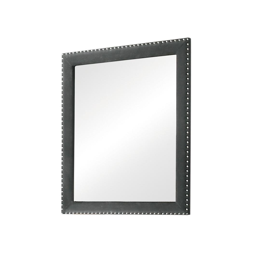  Coaster Furniture Melody 223384 Upholstered Dresser Mirror - Grey IMAGE 1