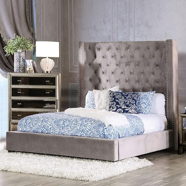  Color_Blue  Size_California King  -- Mirabelle Upholstered Bed IMAGE 1