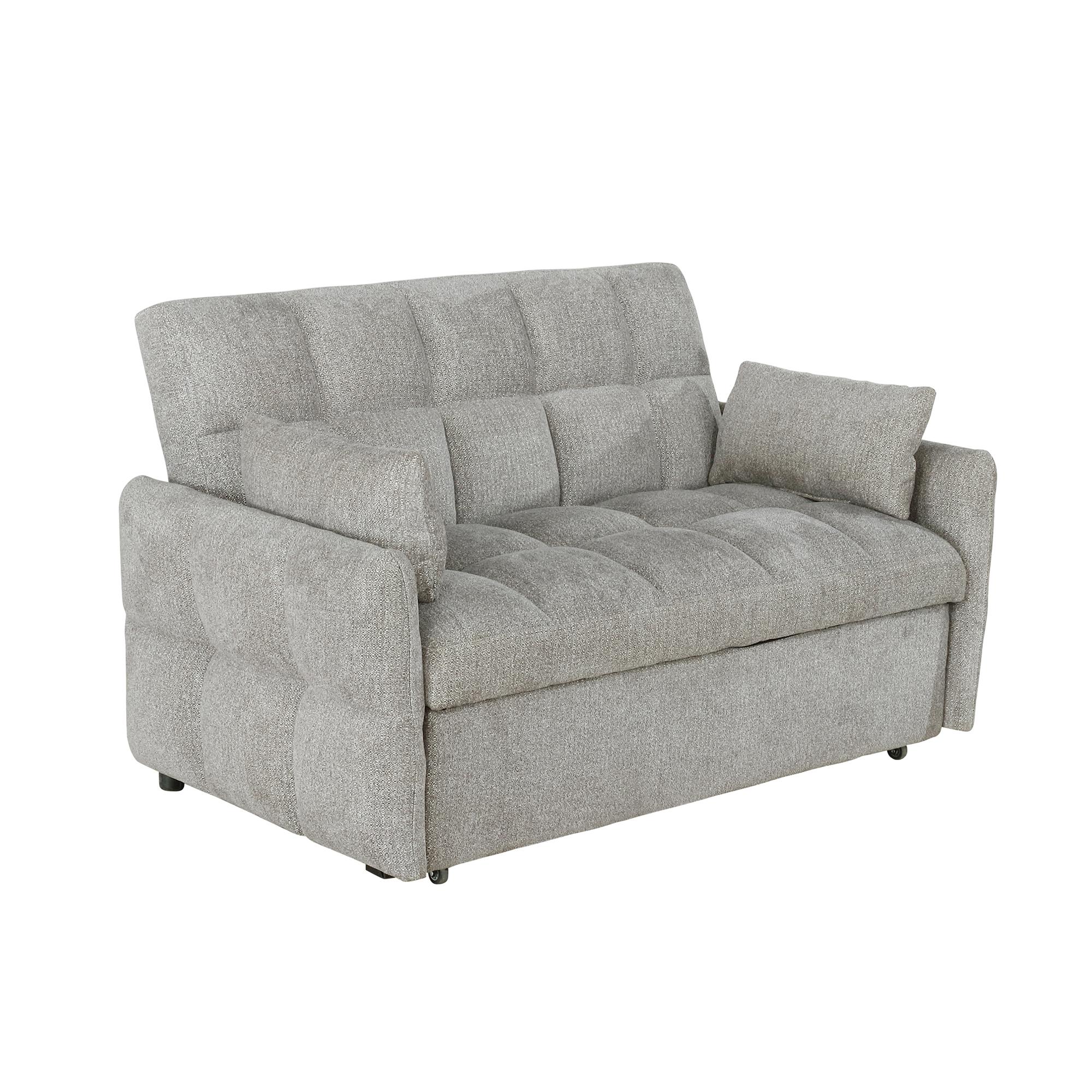  Coaster Furniture Cotswold 508307 Upholstered Convertible Sleeper Sofa Bed - Light Grey IMAGE 1
