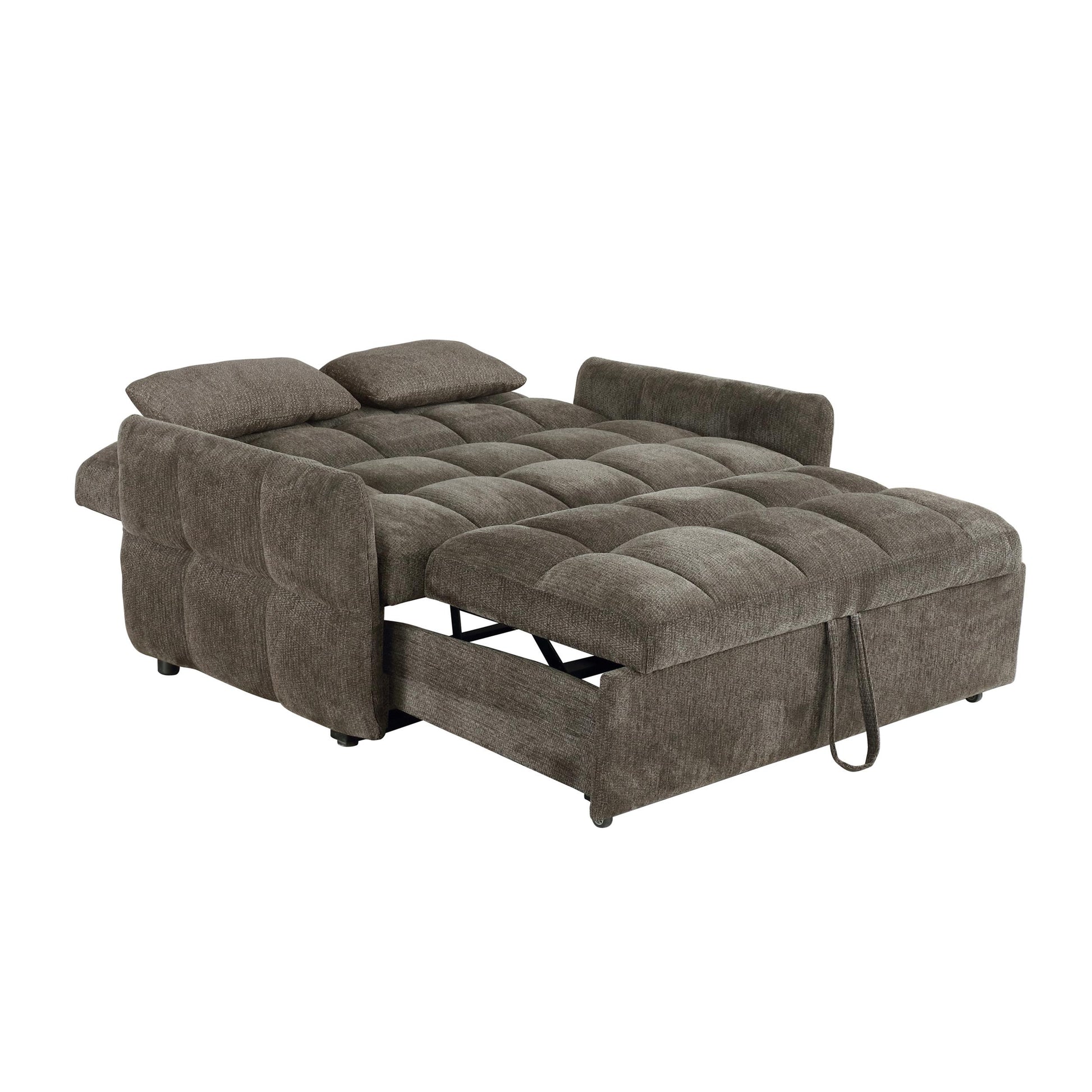  Coaster Furniture Cotswold 508308 Upholstered Convertible Sleeper Sofa Bed - Dark Grey IMAGE 3