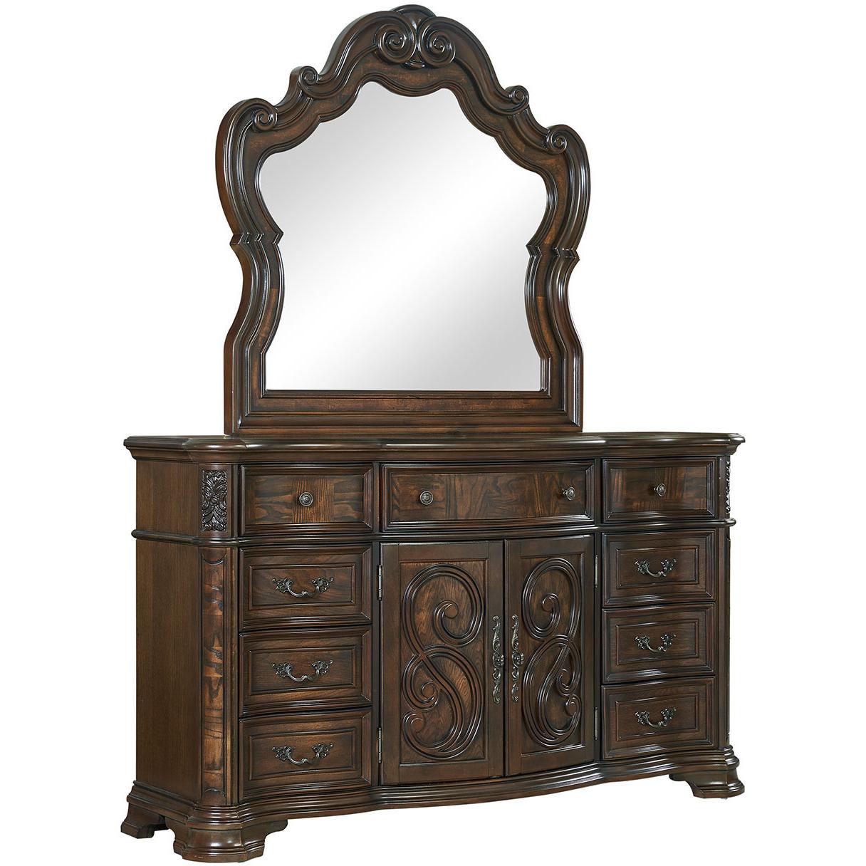  Steve Silver Furniture Royale RY900DRMR Dresser and Mirror IMAGE 2