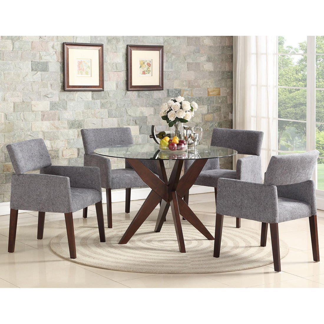  Steve Silver Furniture Amalie AL4848 Dining Table IMAGE 1