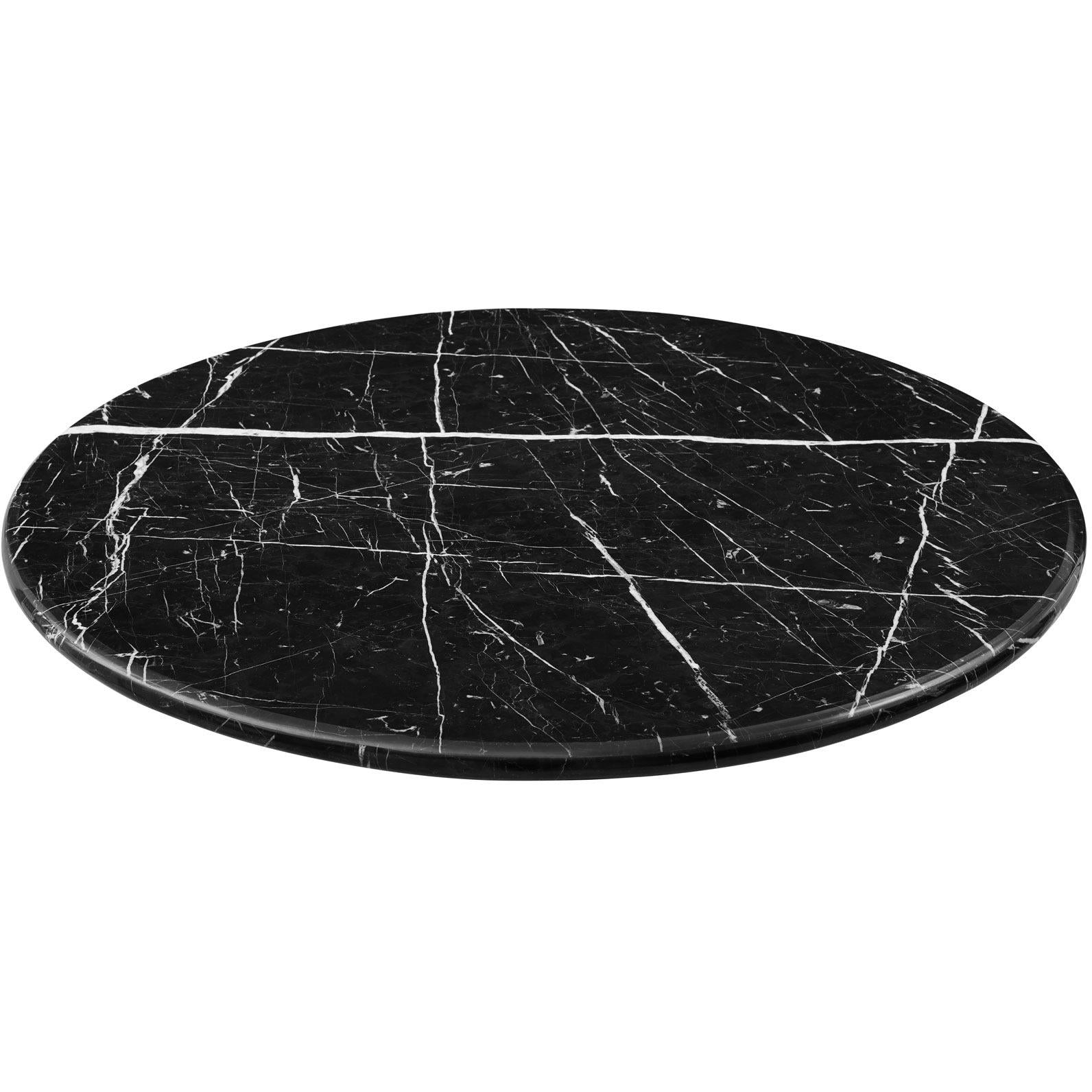  Steve Silver Furniture Colfax CF450KDBMT Round Dining Table - Black IMAGE 2