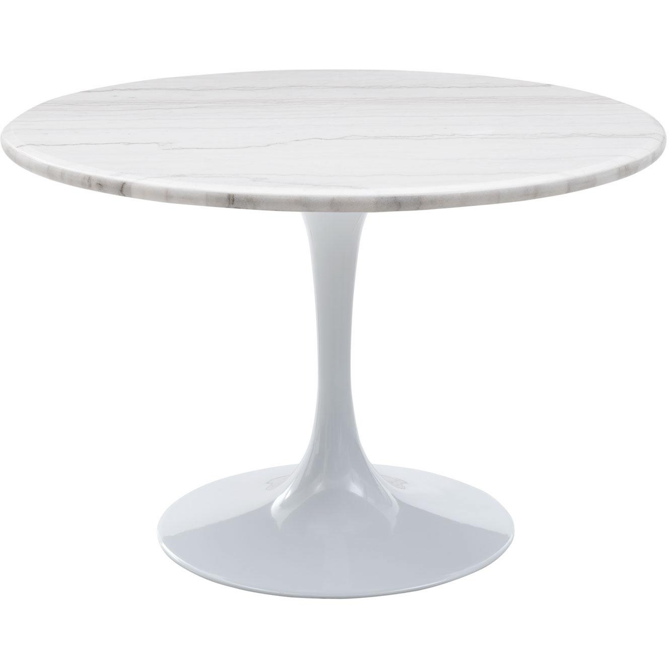 Steve Silver Furniture Colfax CF450 Round Dining Table - White IMAGE 1