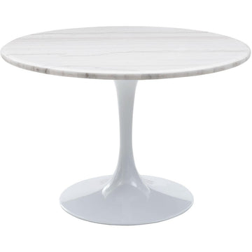  Steve Silver Furniture Colfax CF450 Round Dining Table - White IMAGE 1