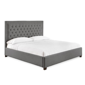  Steve Silver Furniture Isadora ID890KBEDG King Platform Bed - Gray IMAGE 1