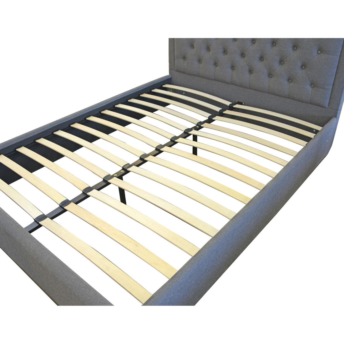  Steve Silver Furniture Isadora ID890QBEDG Queen Platform Bed - Gray IMAGE 1