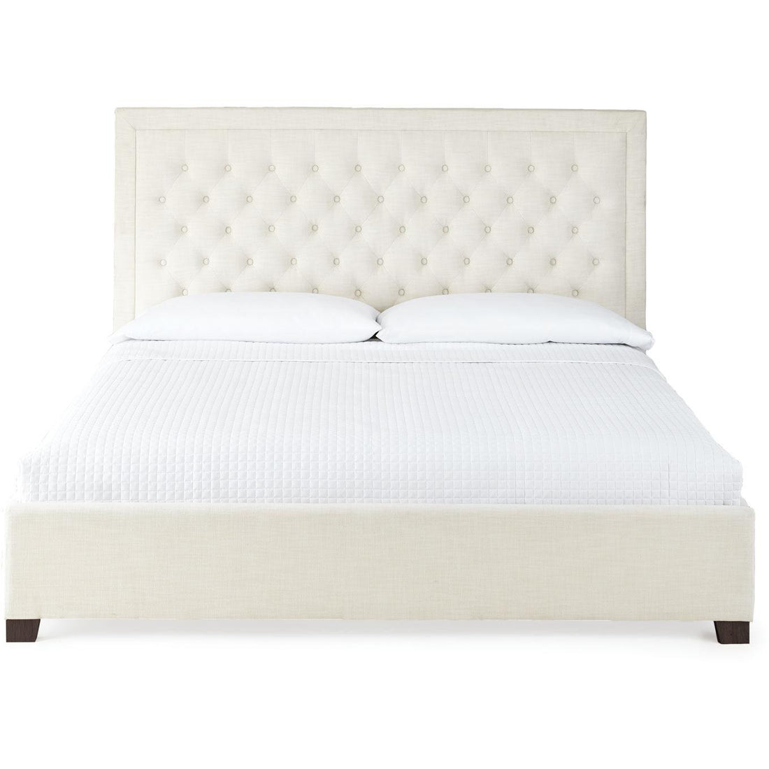  Steve Silver Furniture Isadora ID890KBEDW King Platform Bed - White IMAGE 1