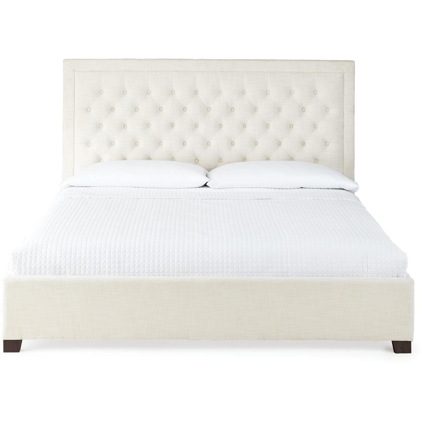  Steve Silver Furniture Isadora ID890KBEDW King Platform Bed - White IMAGE 2