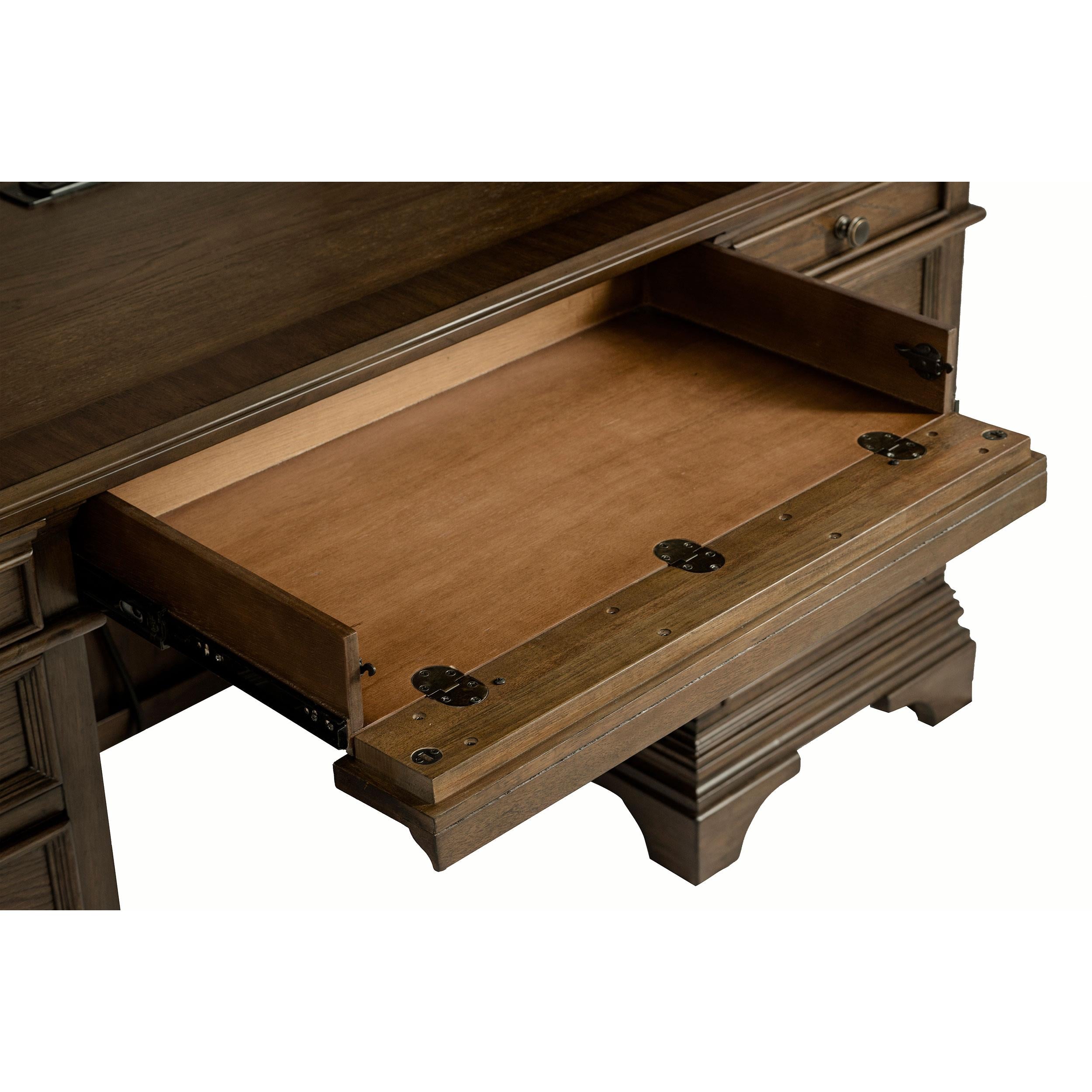  Coaster Furniture Hartshill 881282 66-inch 5-Drawer Credenza Office Desk - Burnish Oak IMAGE 11